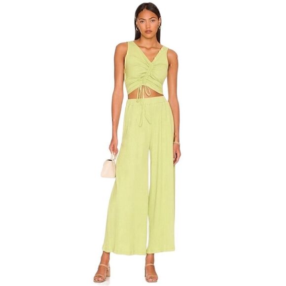 NWT Callahan ‘Leni’ Tank in Basil. Asymmetrical Front Drawstring, Size S. - Picture 1 of 10